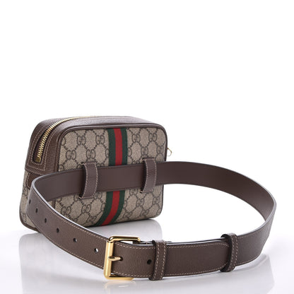 Gucci GG Supreme Monogram Web Small Ophidia Belt Bag 85 34 Dark Brown 3 of 7