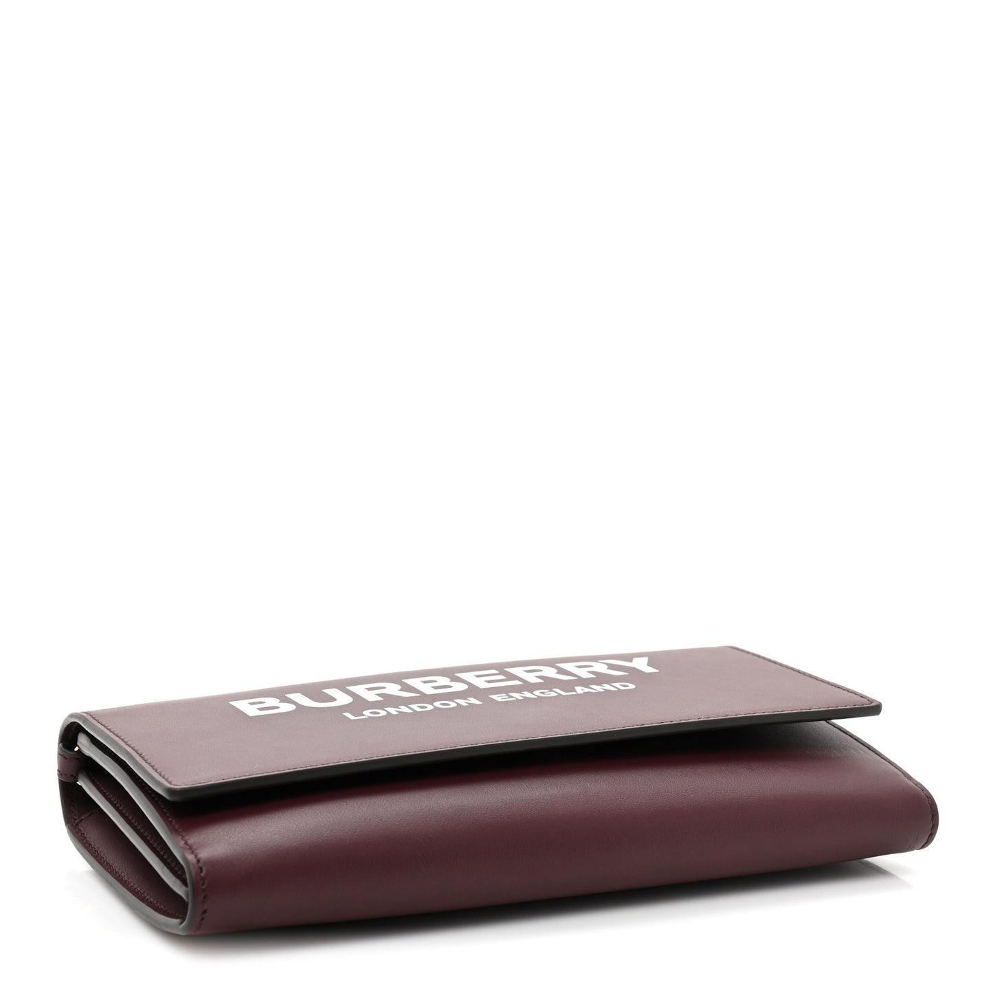 Calfskin Logo Hazelmere Wallet With Detachable Strap Deep Maroon