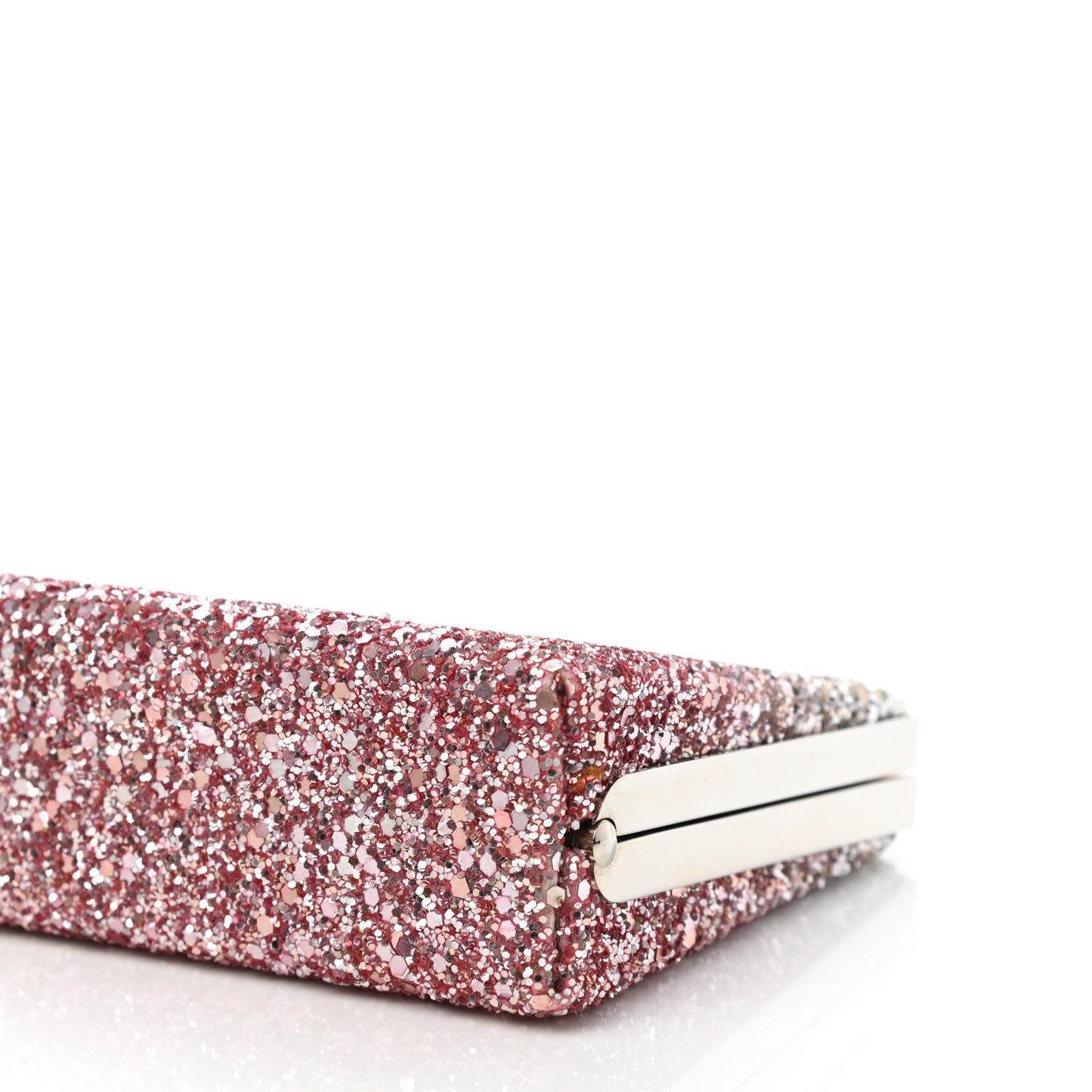Coarse Glitter Celeste Clutch Pink Silver