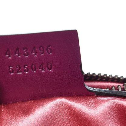 Gucci Velvet Matelasse Medium GG Marmont Shoulder Bag Fuchsia Violet Cyclamen 7 of 12