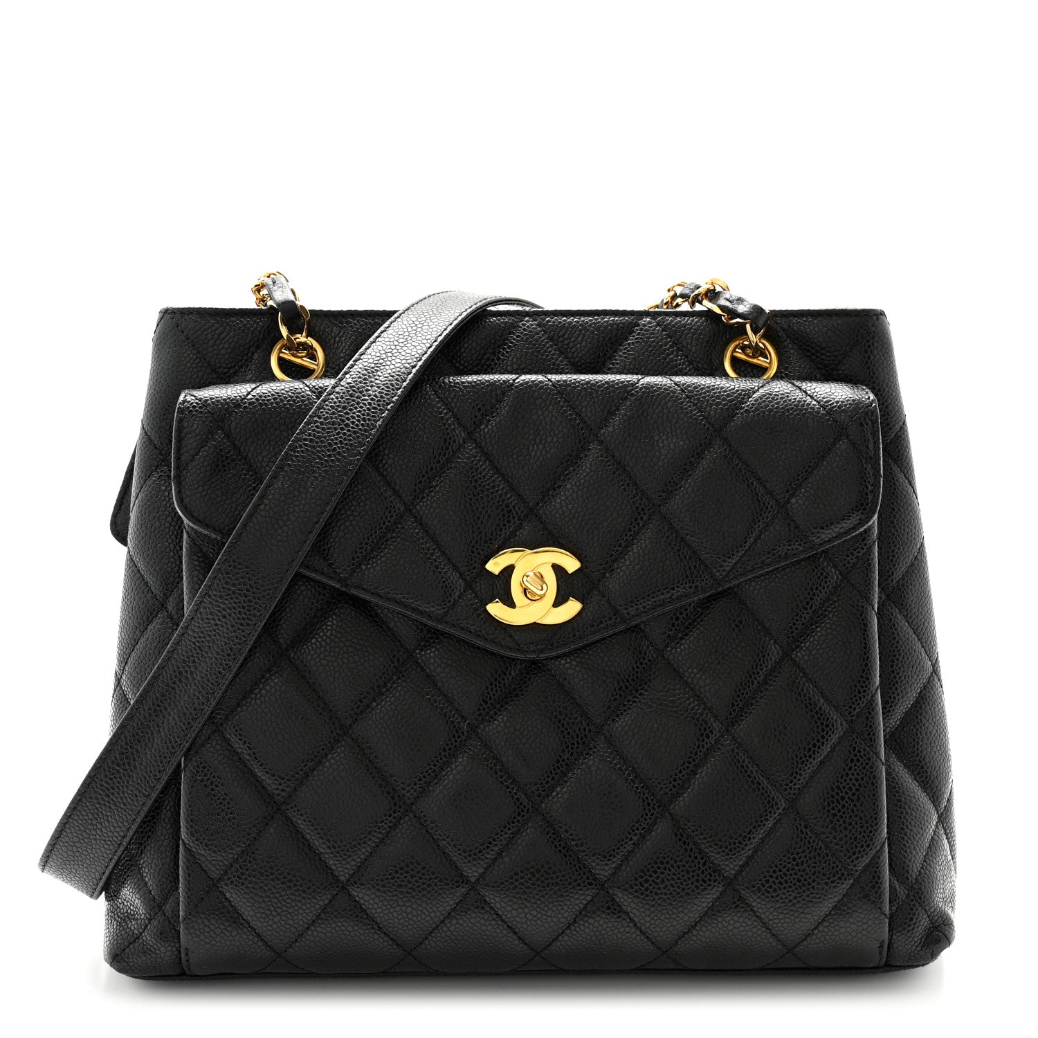 Chanel Caviar Quilted Flap Shoulder Bag Black 1 of 13