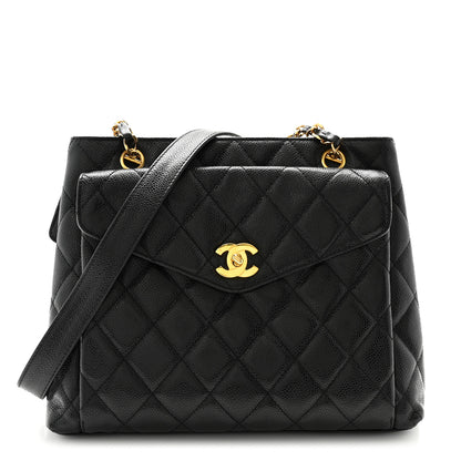 Chanel Caviar Quilted Flap Shoulder Bag Black 1 of 13