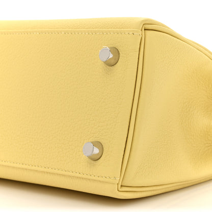Hermes Taurillon Novillo Kelly Retourne 25 Jaune Poussin 9 of 11
