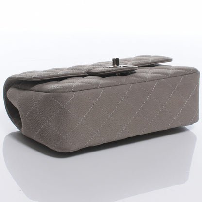 Chanel Caviar Iridescent Quilted Mini Flap Gris 4 of 8