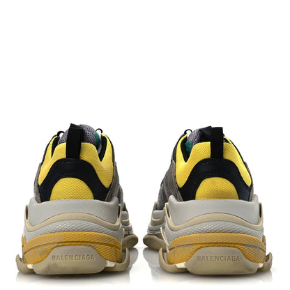 Balenciaga X GUCCI Maxi GG Supreme Monogram Womens Triple S Sneakers 39 Beige Ebony Black Green 6 of 12