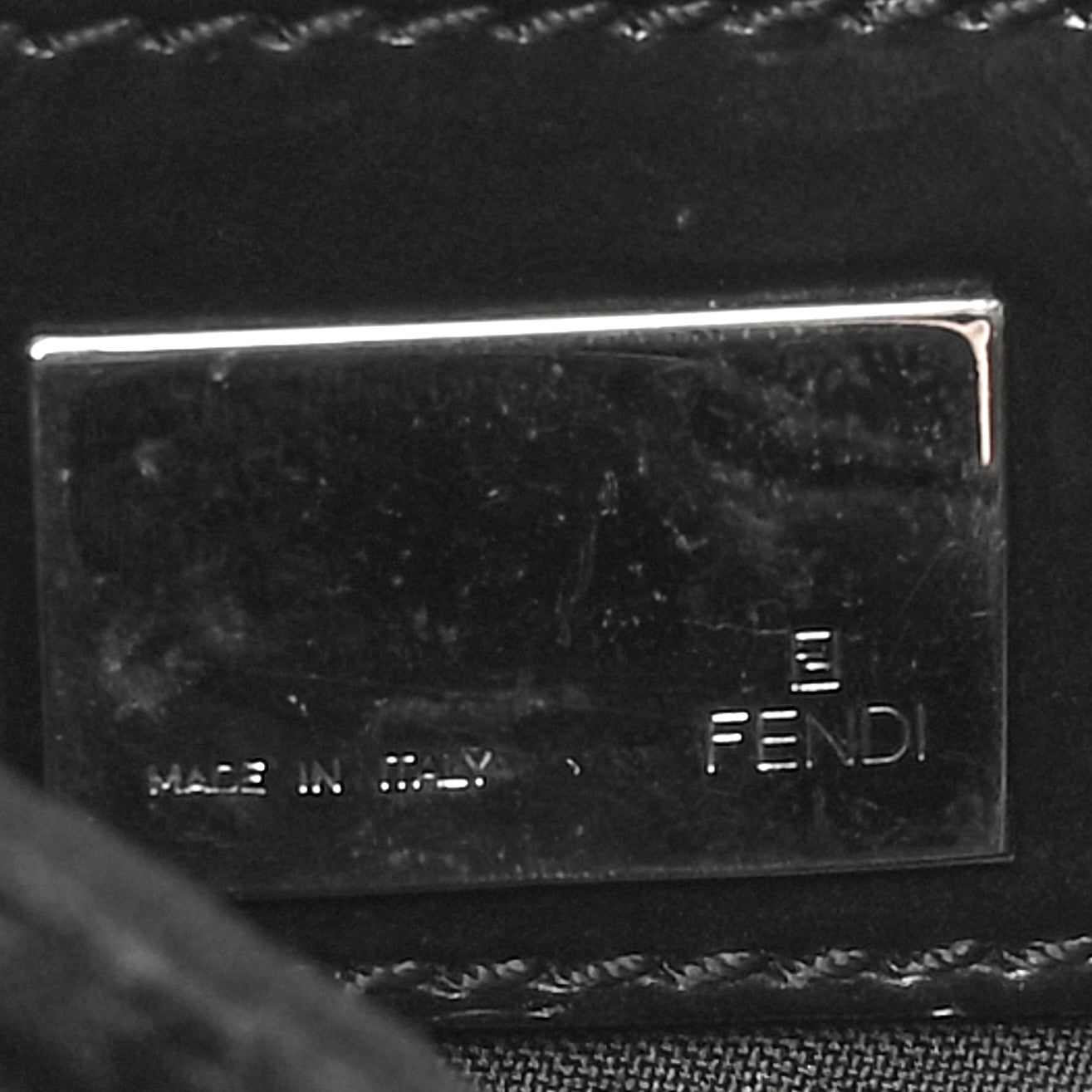 Fendi Nylon Zucca Baguette Black 6 of 10