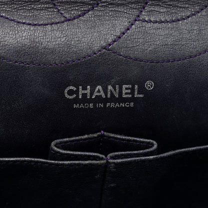 Chanel Aged Calfskin Quilted 2.55 Reissue 227 Flap Dark Purple 7 of 11