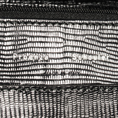 Proenza Schouler Lizard Printed PS1 Large Chain Wallet Black 6 of 6