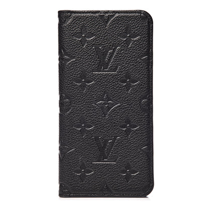 Louis Vuitton Empreinte iPhone X/XS Folio Case Black 1 of 8