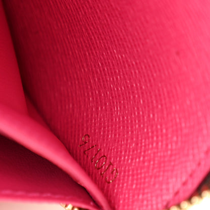Louis Vuitton Monogram Clemence Wallet Fuchsia 7 of 9