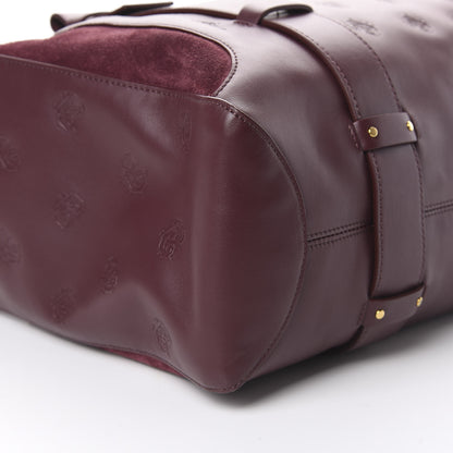 Chloe Smooth Calfskin Embossed Tao Zipped Tote Burnt Brown 8 of 10