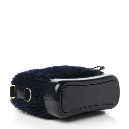 Chanel Shearling Small Gabrielle Hobo Navy 4 of 10