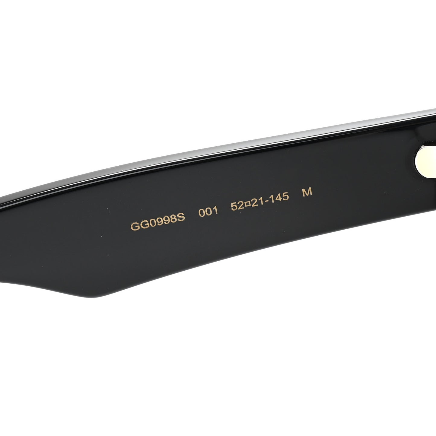 Rectangle 52mm Frame Sunglasses GG0998S Black