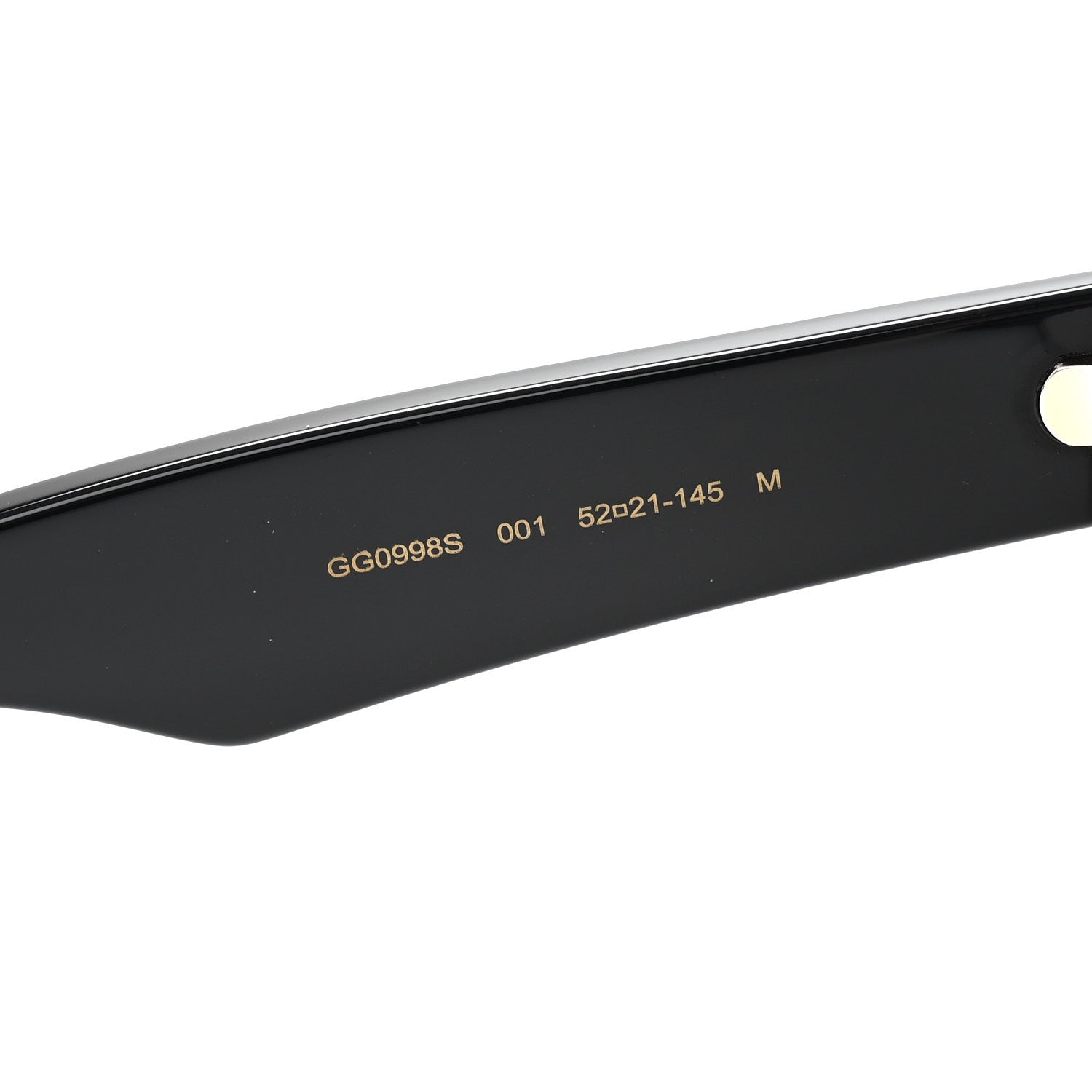 Gucci Rectangle 52mm Frame Sunglasses GG0998S Black 7 of 9