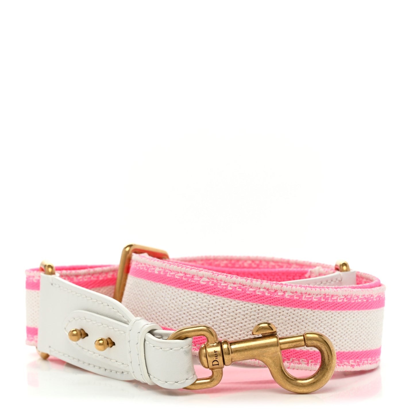 Canvas Embroidered Shoulder Strap Pink Multicolor