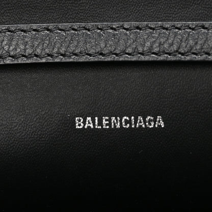 Balenciaga Grained Calfskin Phone Holder Black 6 of 10