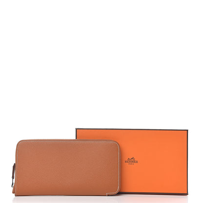 Hermes Epsom Silk'In Wallet Gold 8 of 8