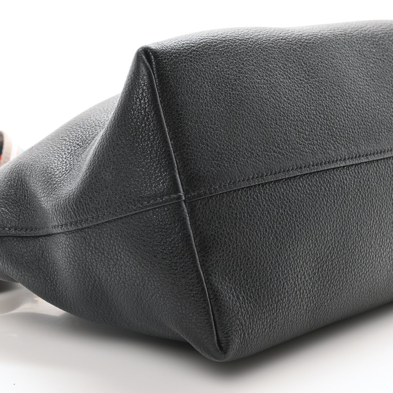 Prada Vitello Daino Small Tote  Black 9 of 10