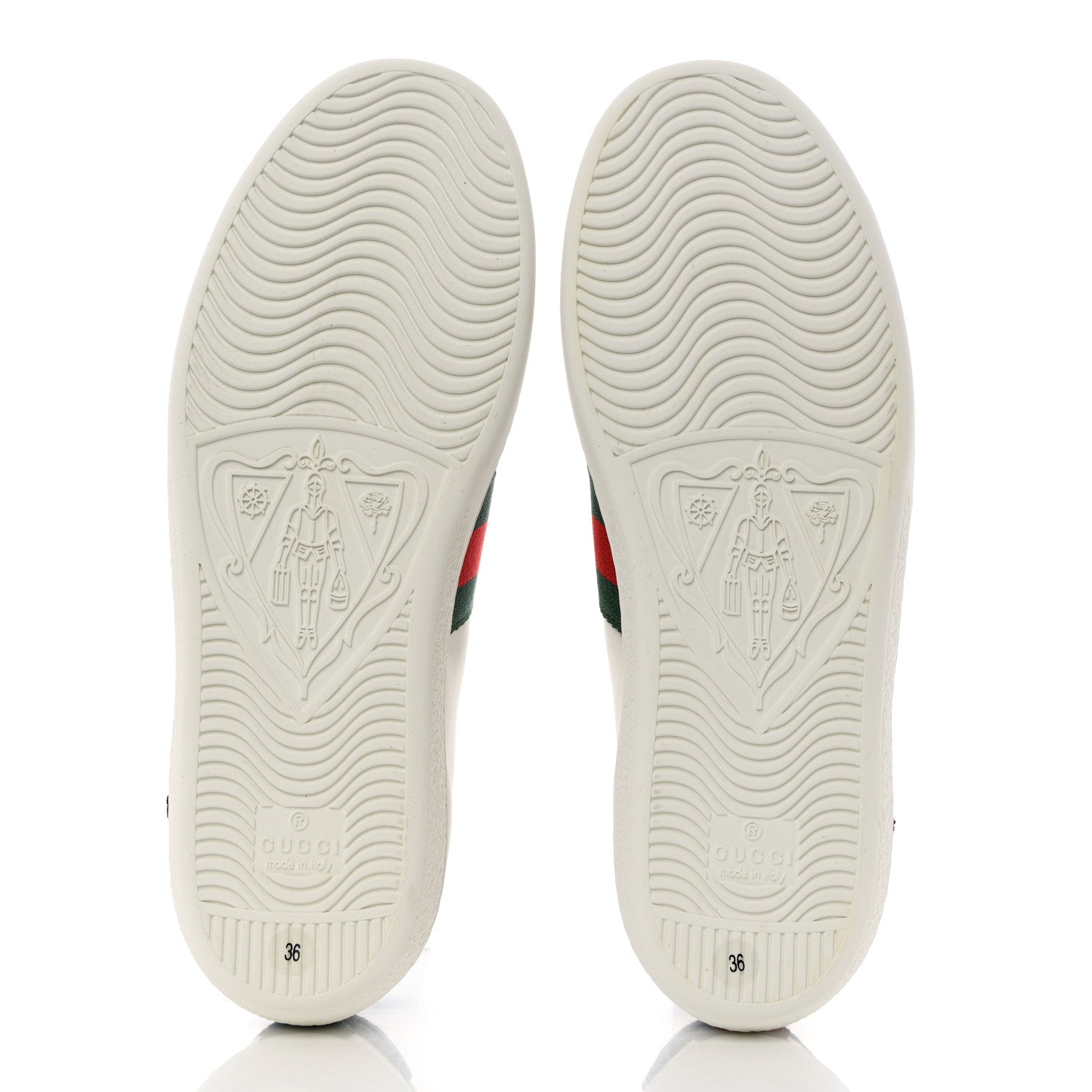 Gucci Calfskin Web Floral Embroidered Womens Ace Sneakers 36 White 5 of 10