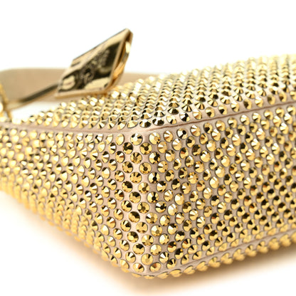 Prada Satin Crystal Mini Re-Edition 2000 Bag Platino 8 of 9