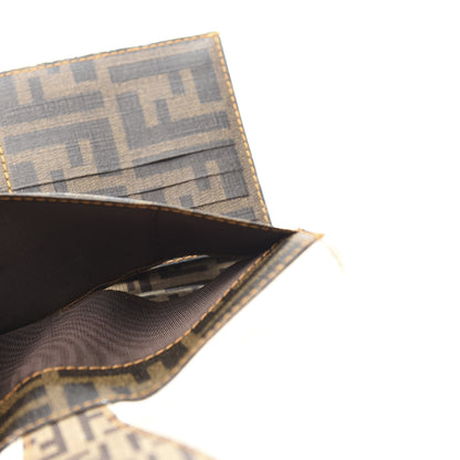 Fendi Coated Canvas Zucca Spalmati Continental Wallet White Tobacco 8 of 10