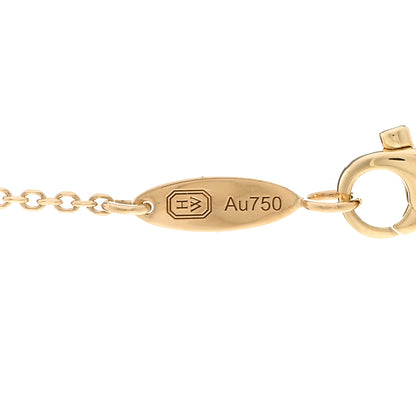 Harry Winston 18K Yellow Gold Diamond HW Logo Pendant Necklace 4 of 4