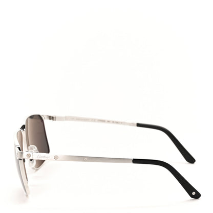 Cartier Metal Pilot Sunglasses CT0322S Silver 3 of 8