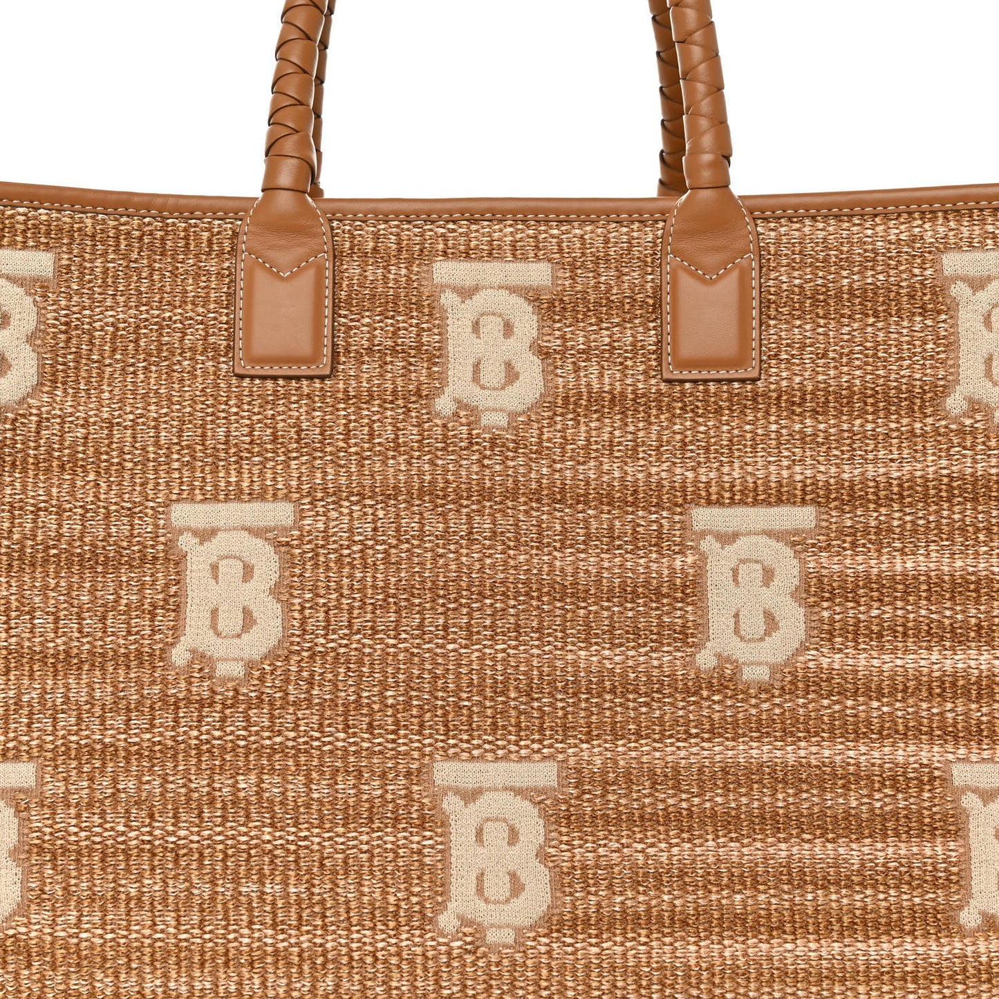 Raffia Calfskin Large Freya Tote Natural
