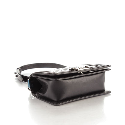 Chanel Patent Calfskin Quilted Small Boy Flap Burgundy 4 of 7