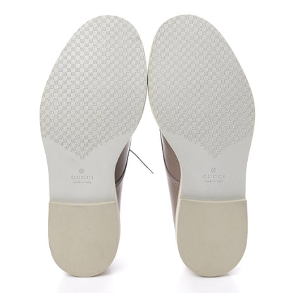 Gucci Calfskin Cirano Lux Mens Lace-up Oxfords 9 Chalk 5 of 8