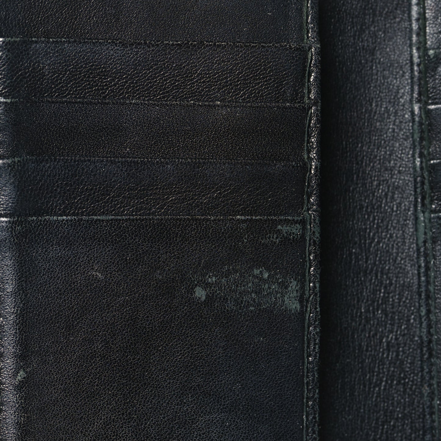 Grained Calfskin Cannage Diorama Elancee Wallet Black