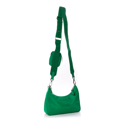Prada Nylon Re-Edition 2005 Shoulder Bag Menta 3 of 12