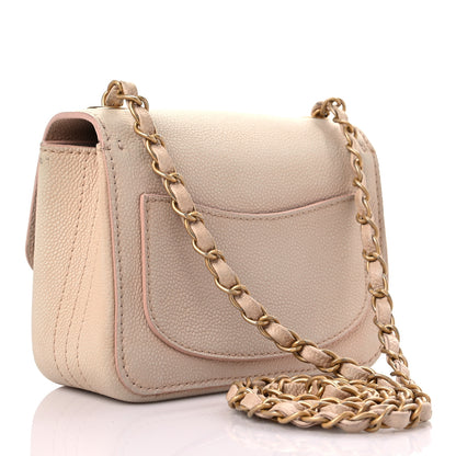 Chanel Grained Calfskin Mini Square Classic Pure Flap Nude 3 of 29
