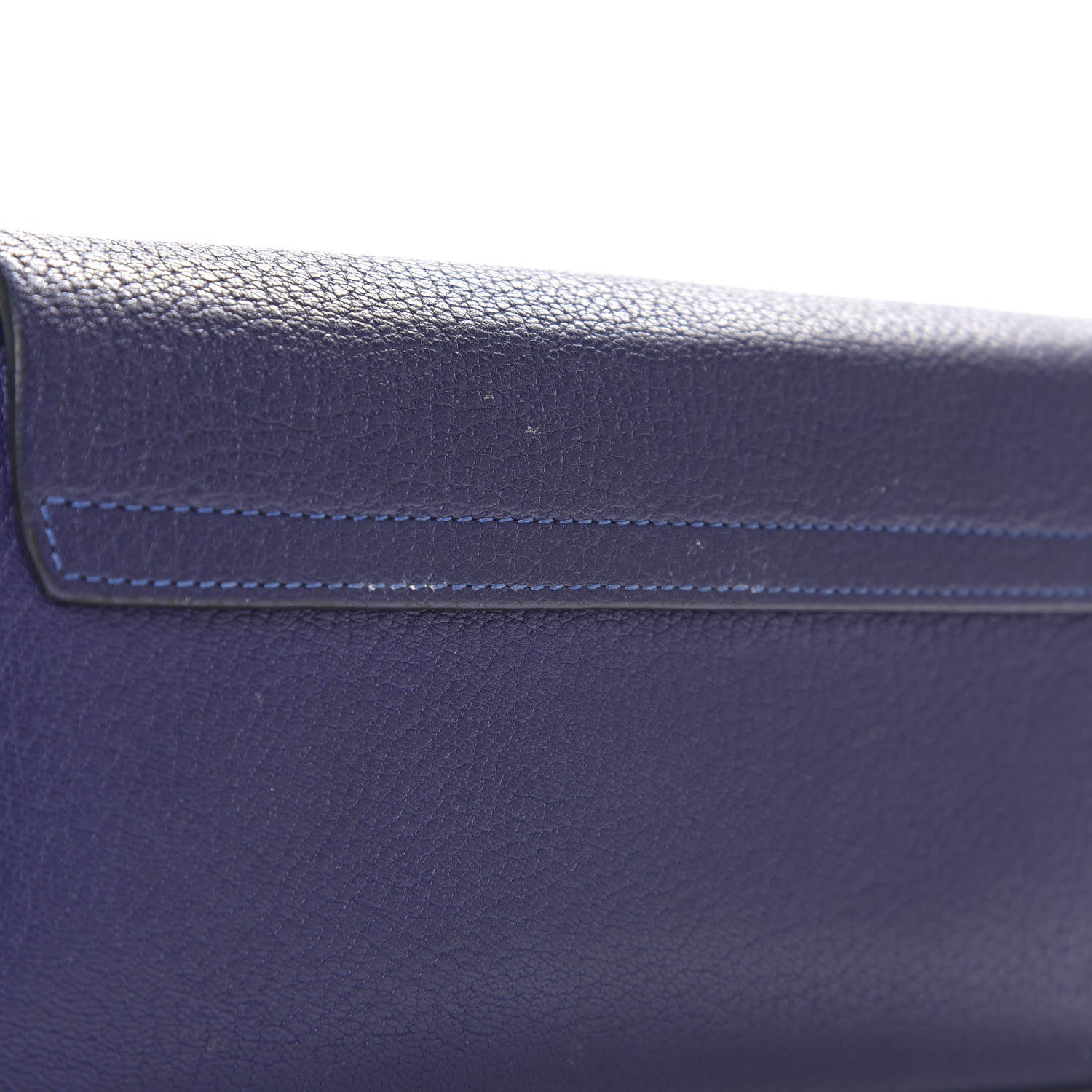 Chloe Grained Lambskin Drew Long Wallet with Flap Storm Blue 7 of 8