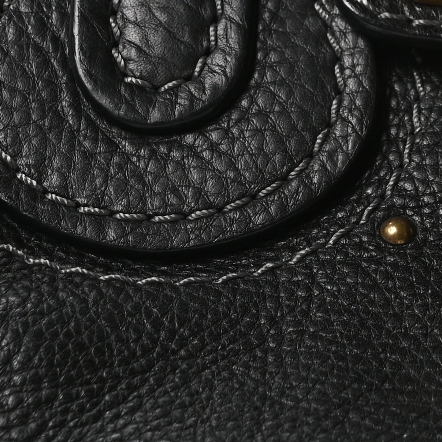 Calfskin Small Paddington Satchel Black