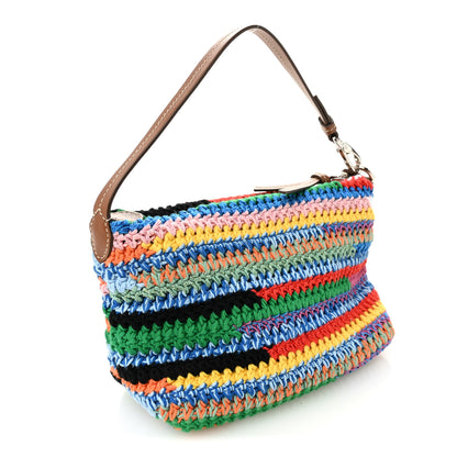 Miu Miu Fabric Crochet Pouch Multicolor 3 of 10