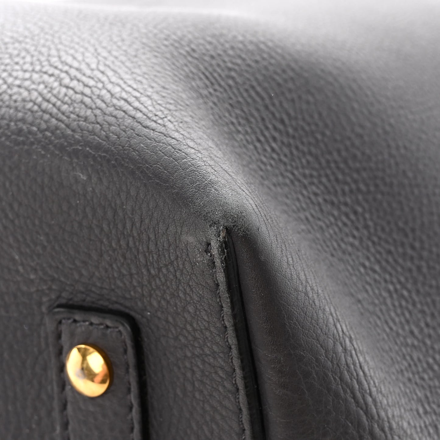 Marais Calfskin Large Belt Bag Charcoal Grey