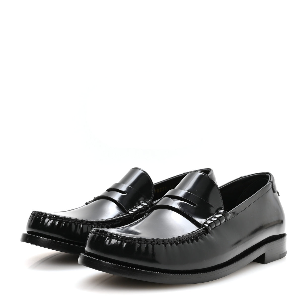 Saint Laurent Magnum Lux Calfskin Mens Le Loafer 15 Moccassins 40 Black 4 of 9