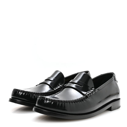 Saint Laurent Magnum Lux Calfskin Mens Le Loafer 15 Moccassins 40 Black 4 of 9