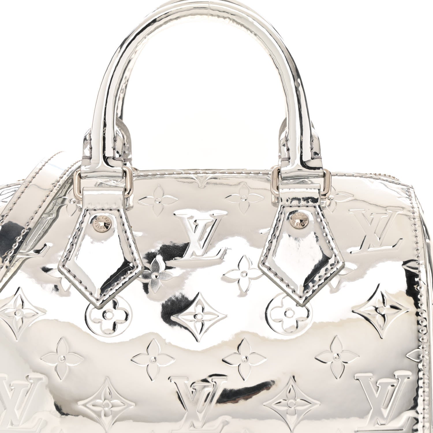 Louis Vuitton Monogram Miroir Speedy Bandouliere 20 Silver 7 of 12