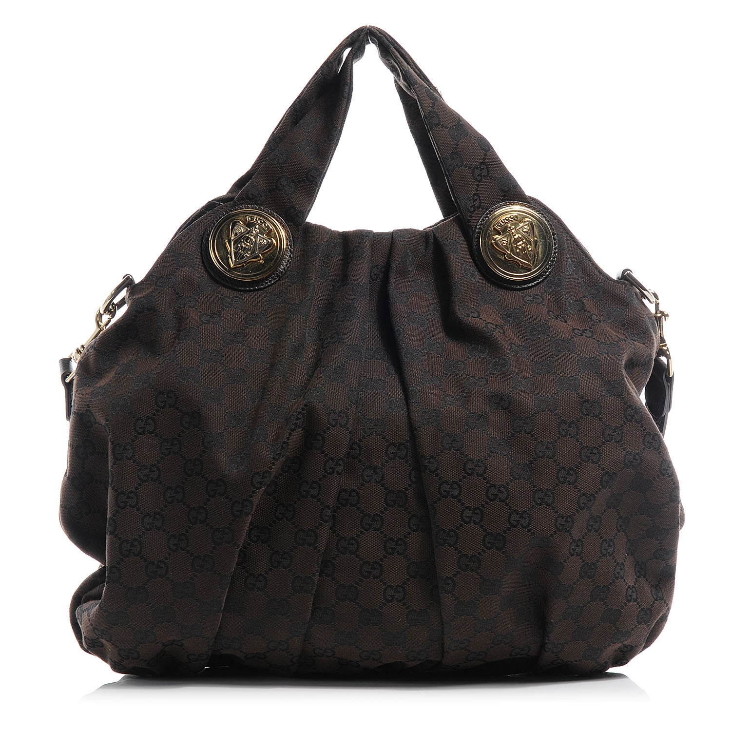 Gucci Canvas GG Hysteria Tote Brown 1 of 7