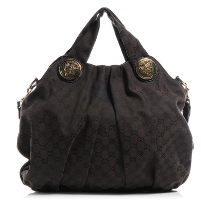 Gucci Canvas GG Hysteria Tote Brown 1 of 7