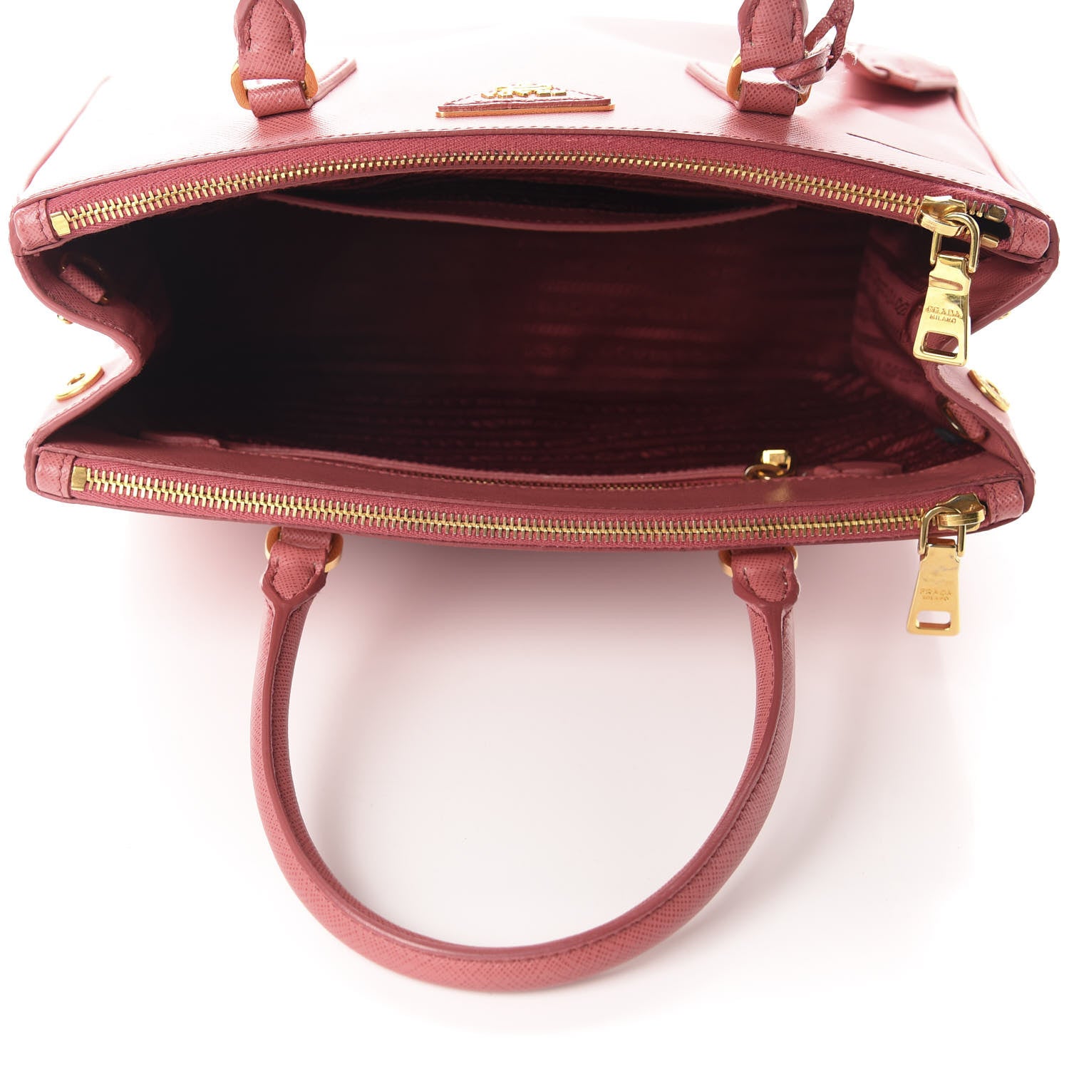 Prada Saffiano Small Galleria Double Zip Tote Tamaris 5 of 13