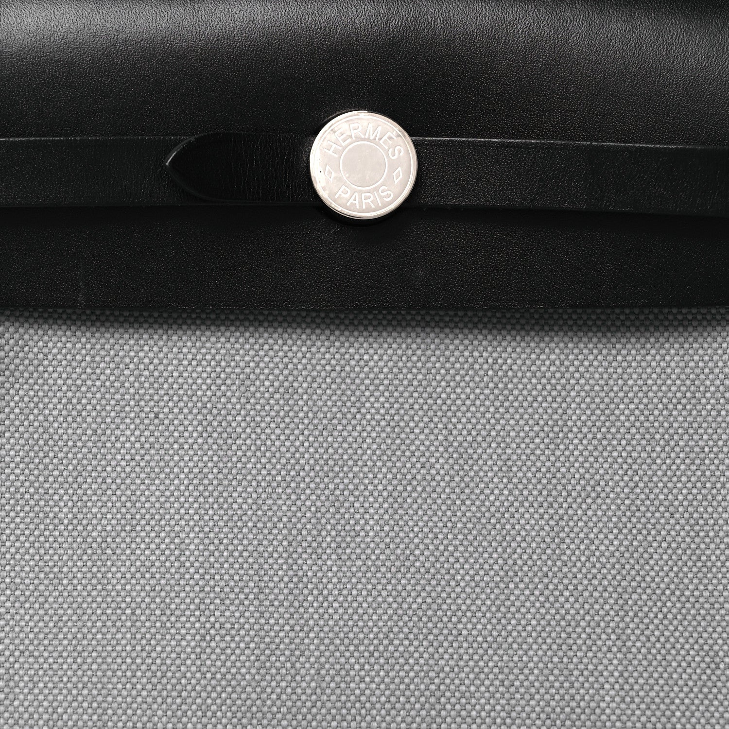 Hermes Military Toile Vache Hunter Herbag Zip Retourne 20 Gris Pantin Black 8 of 16