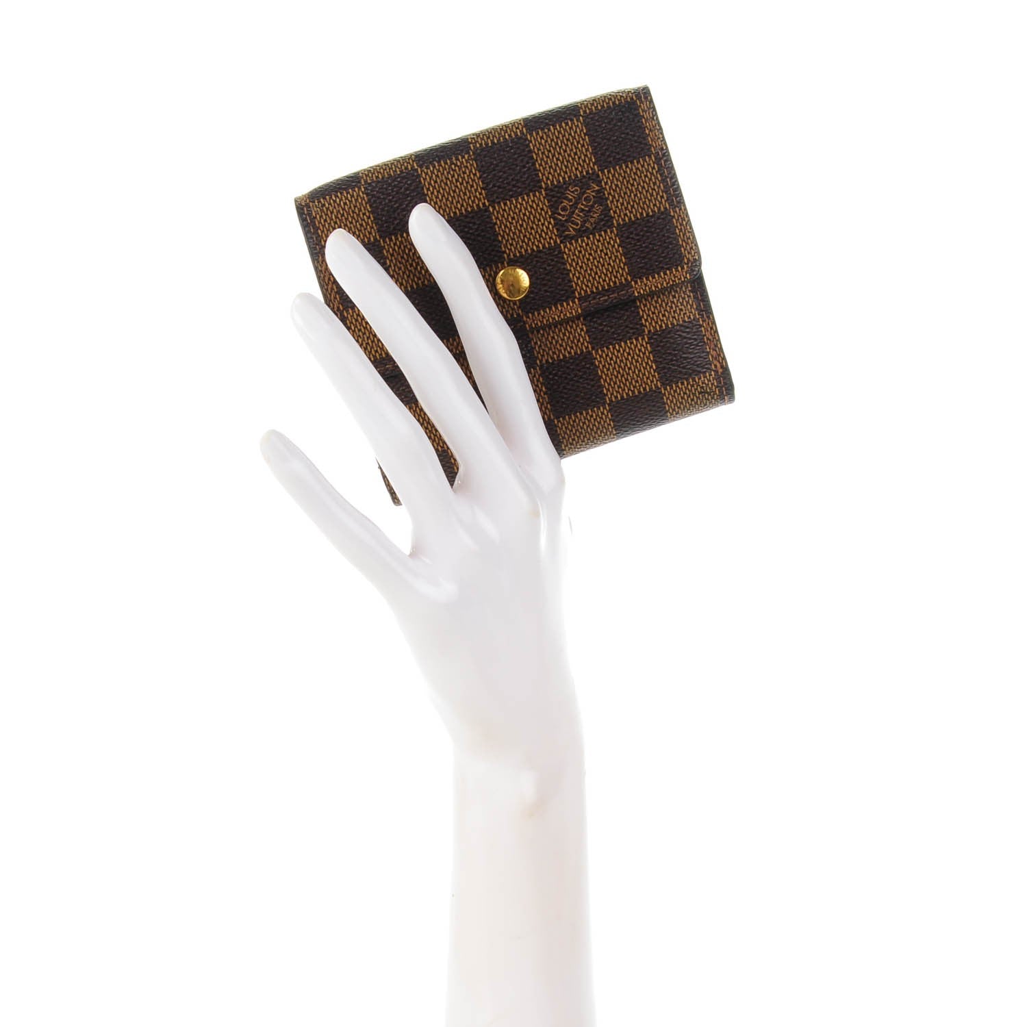 Louis Vuitton Damier Ebene Elise Wallet 2 of 8