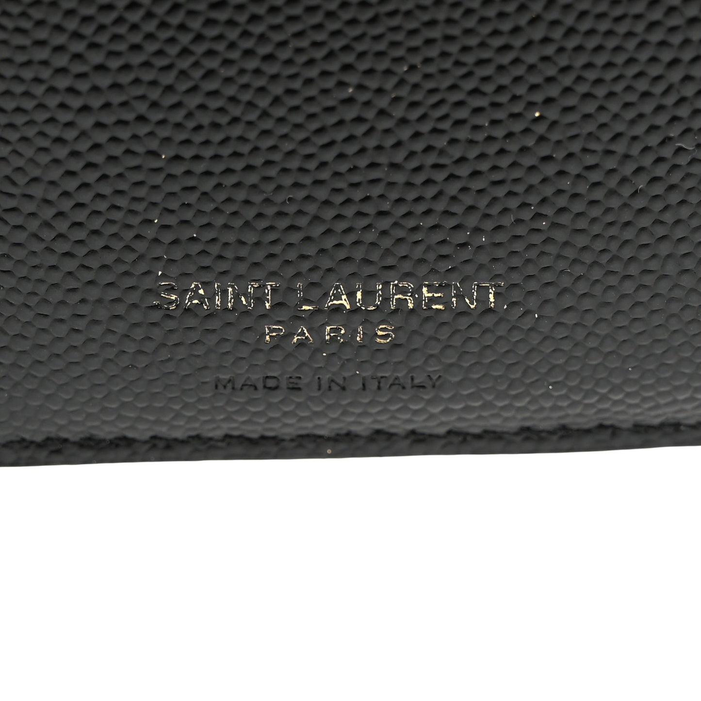 Grain De Poudre Matelasse Chevron Monogram Zipped Two-Part Wallet Black