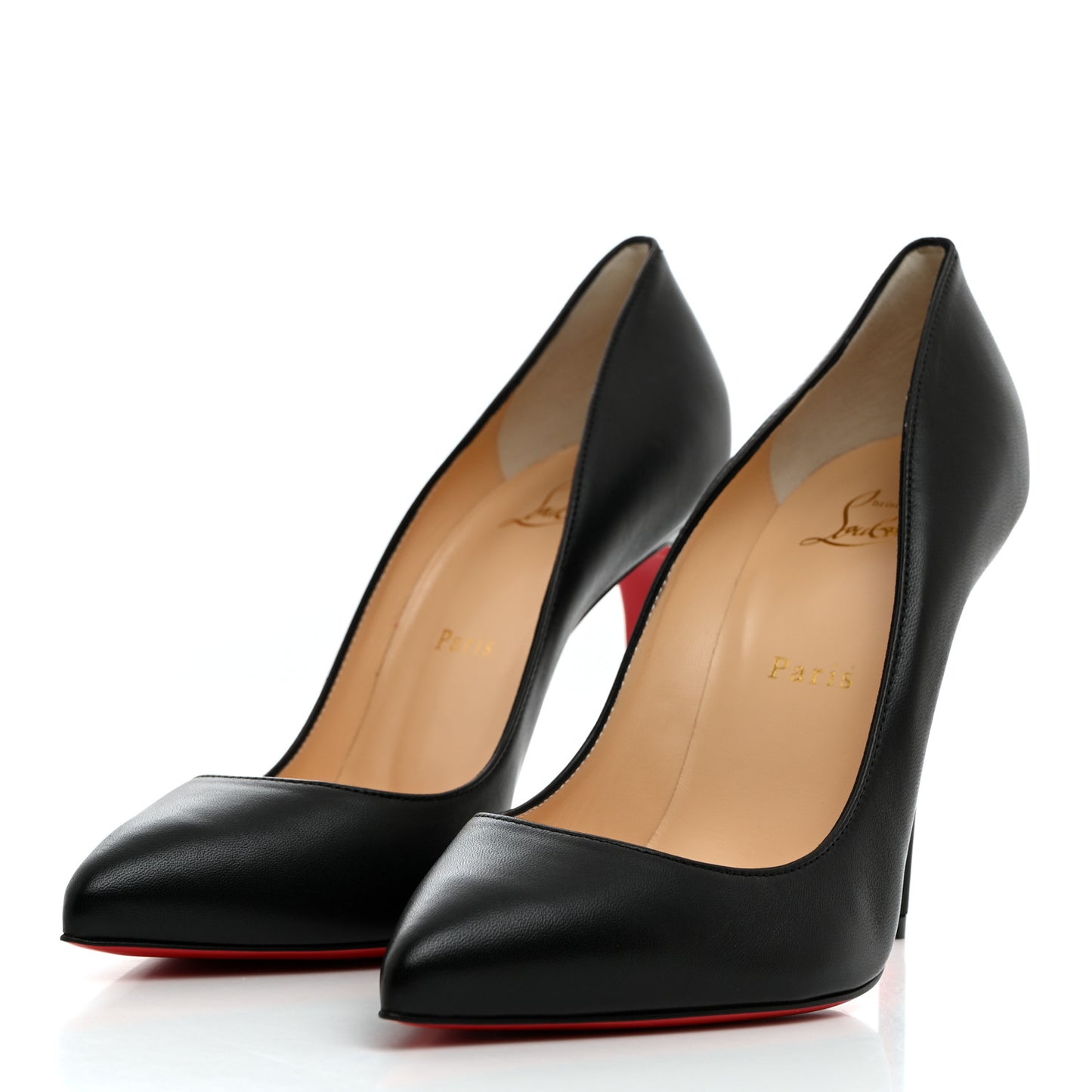 Shiny Nappa Pigalle Follies 100 Pumps 38.5 Black