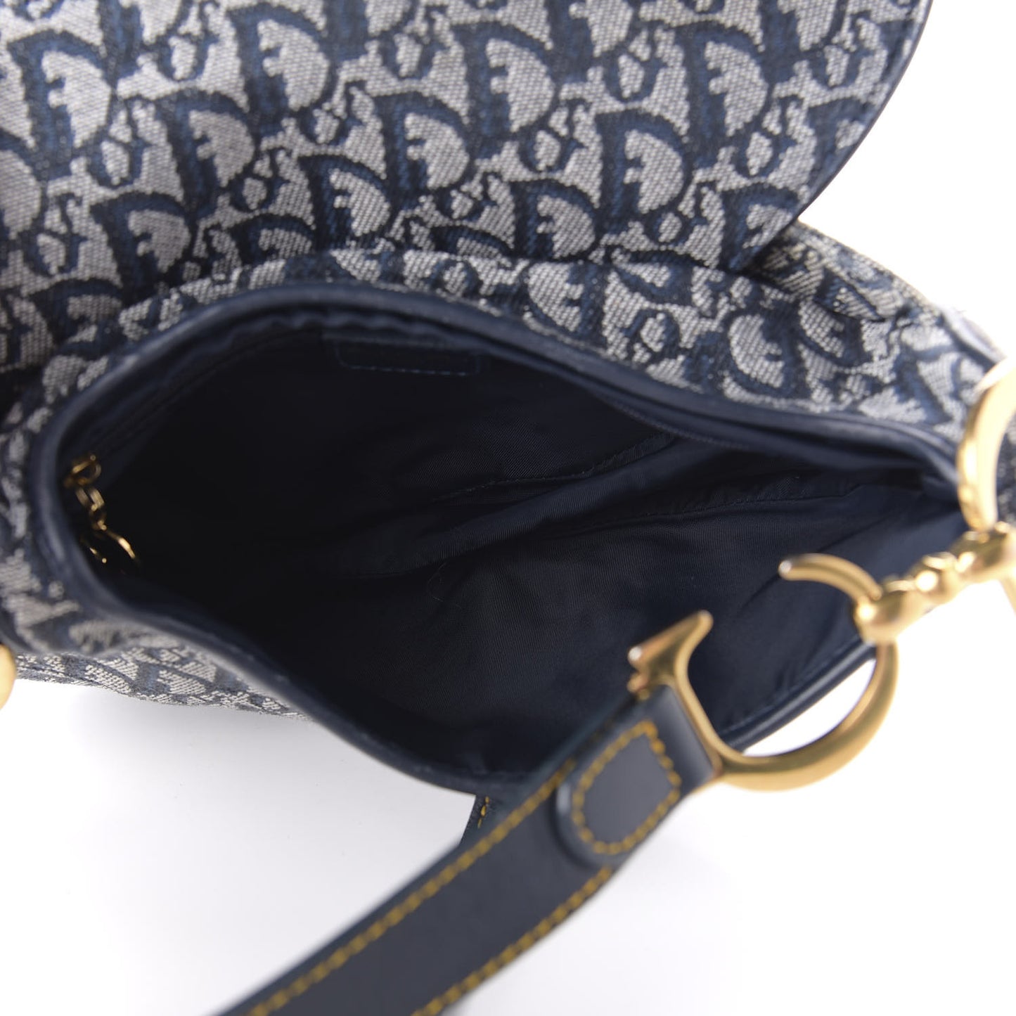 Monogram Saddle Bag Black