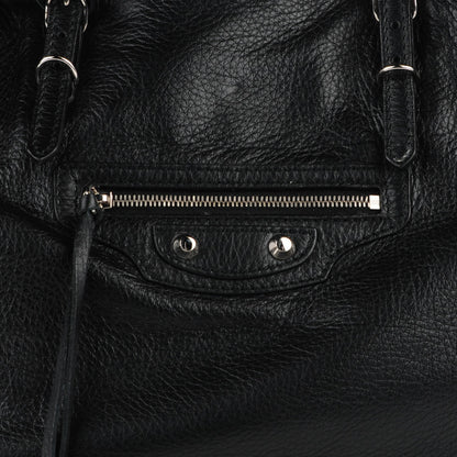 Balenciaga Veau Papier A5 Zip Around Tote Black 9 of 11