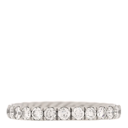 David Yurman Platinum Diamond 2.8mm Eden Band Ring 54 7 3 of 5